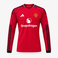 Manchester United 2025/26 Home Long Sleeve Jersey - front view