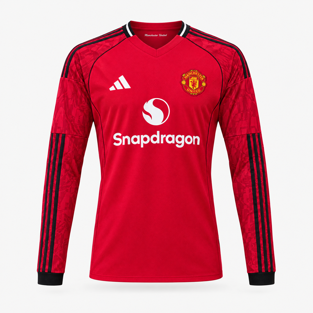 Manchester United 2025/26 Home Long Sleeve Jersey - front view