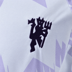 Manchester United 2025/26 Away Long Sleeve Jersey - fabric and crest detail