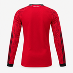 Manchester United 2025/26 Home Player Long Sleeve Jersey - back view