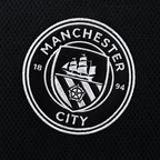 Manchester City 2025/26 Away Long Sleeve Jersey - fabric and crest detail