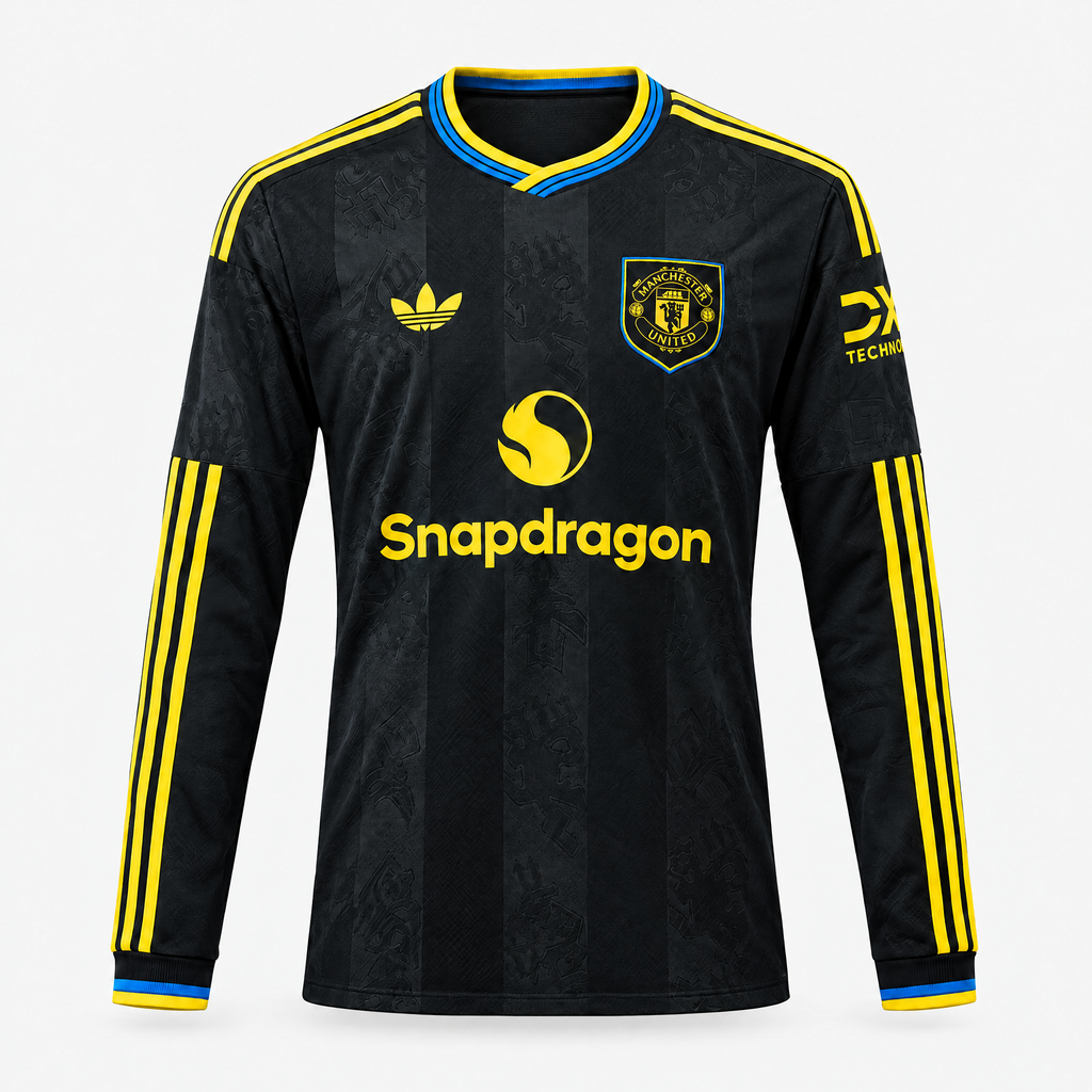 Manchester United 2025/26 Third Long Sleeve Jersey - front view