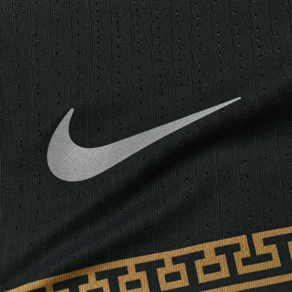 Chivas Guadalajara 2026/27 black third player jersey - performance mark and engineered fabric macro detail