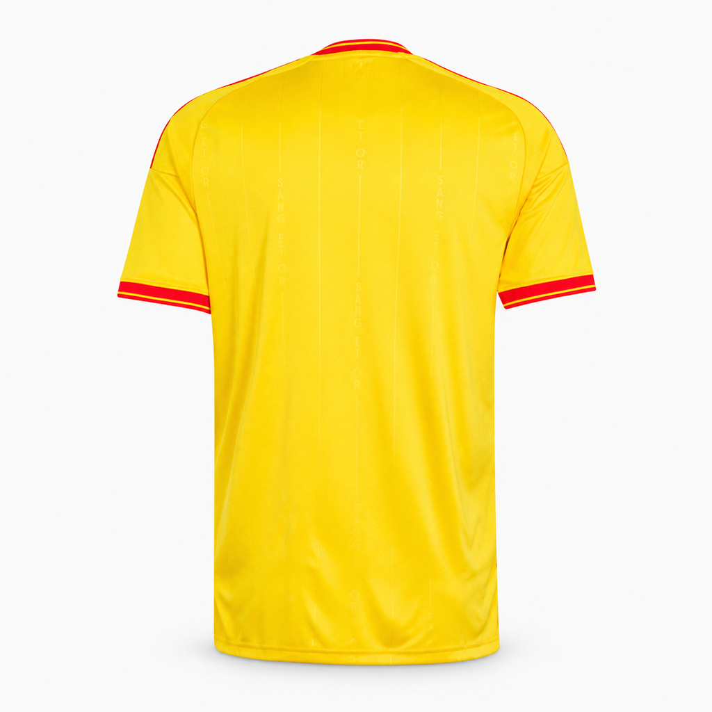 RC Lens 2026/27 Home Jersey — back view, AI-assisted background cleanup from product reference