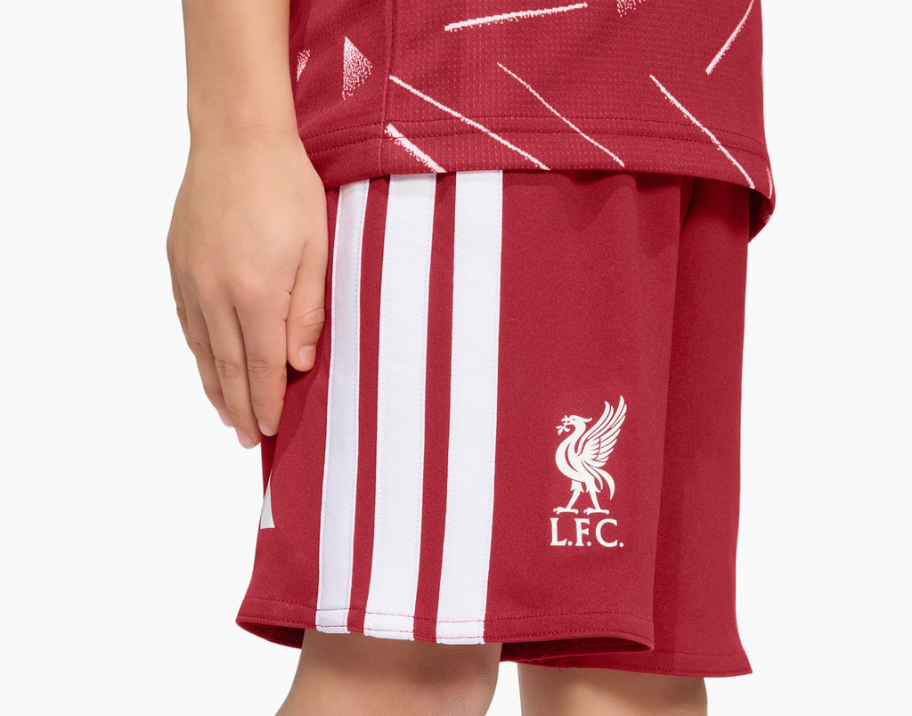 Liverpool 2026/27 Home soccer kit - side detail of shorts