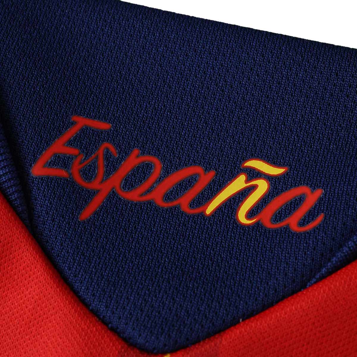 Spain 2026 World Cup Champions Kids Home Kit — back collar