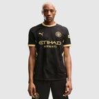 Manchester City 2026/27 Away Player Jersey - front view on model