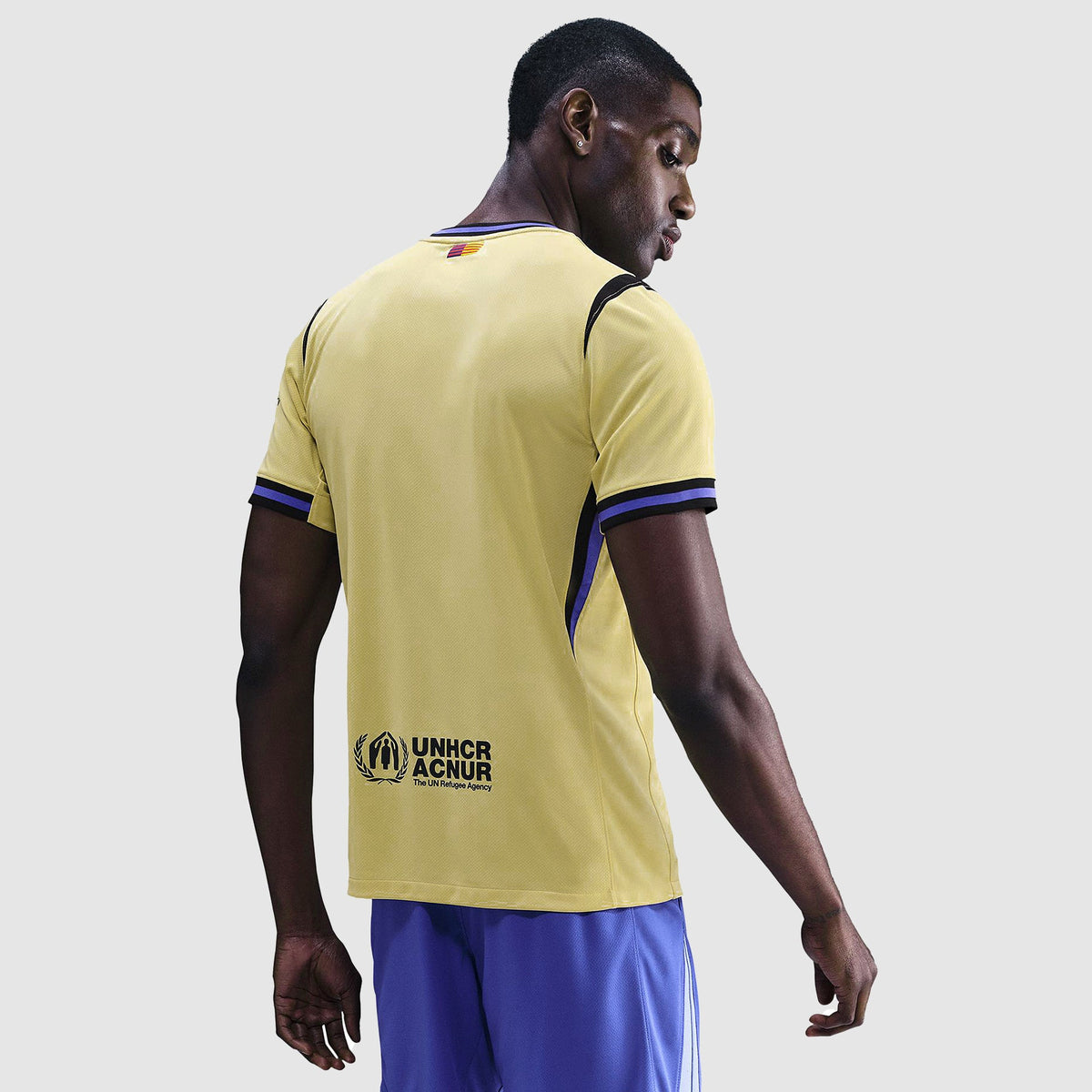 Barcelona 25/26 Away Jersey — back on model
