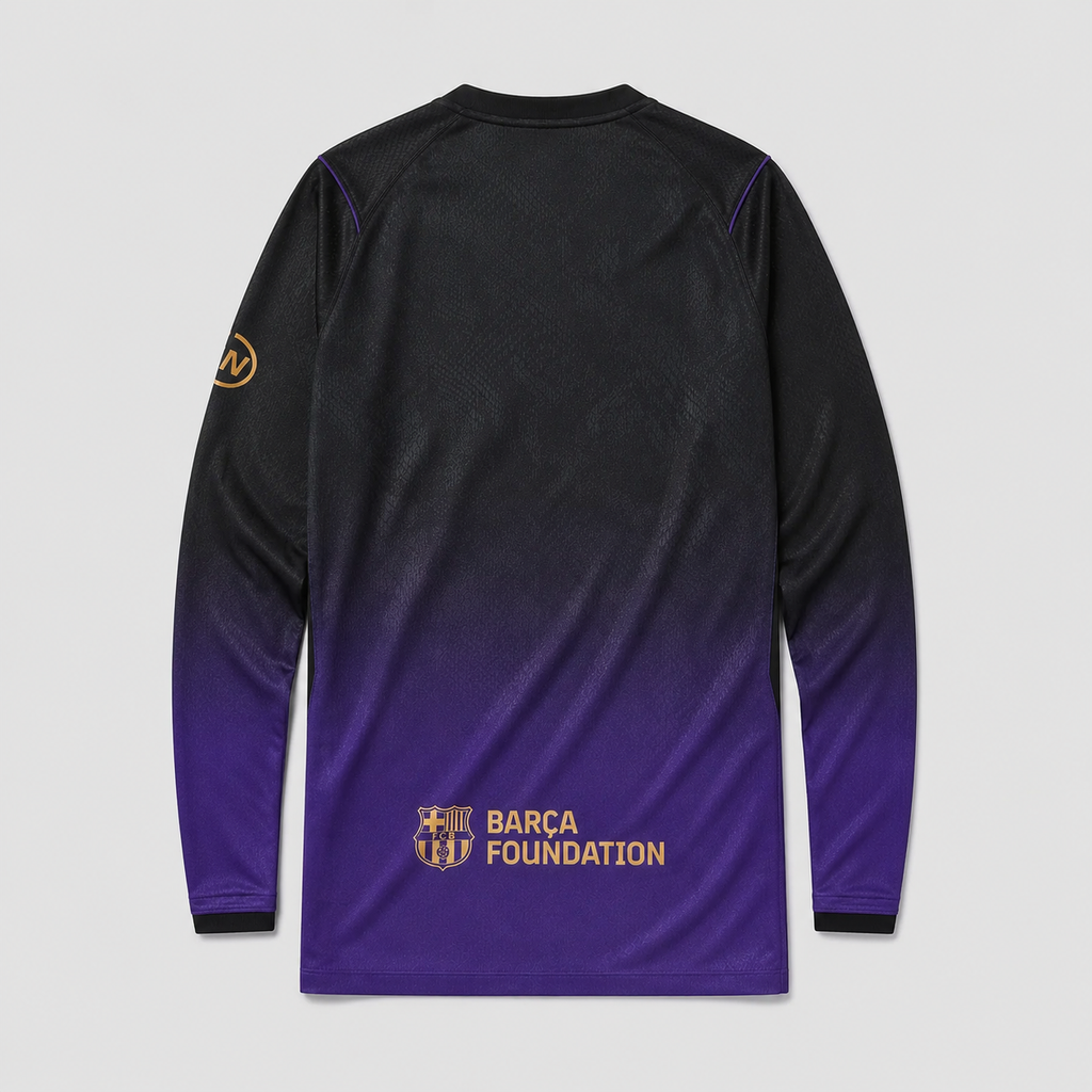 Barcelona 26/27 Away Long Sleeve Jersey — back
