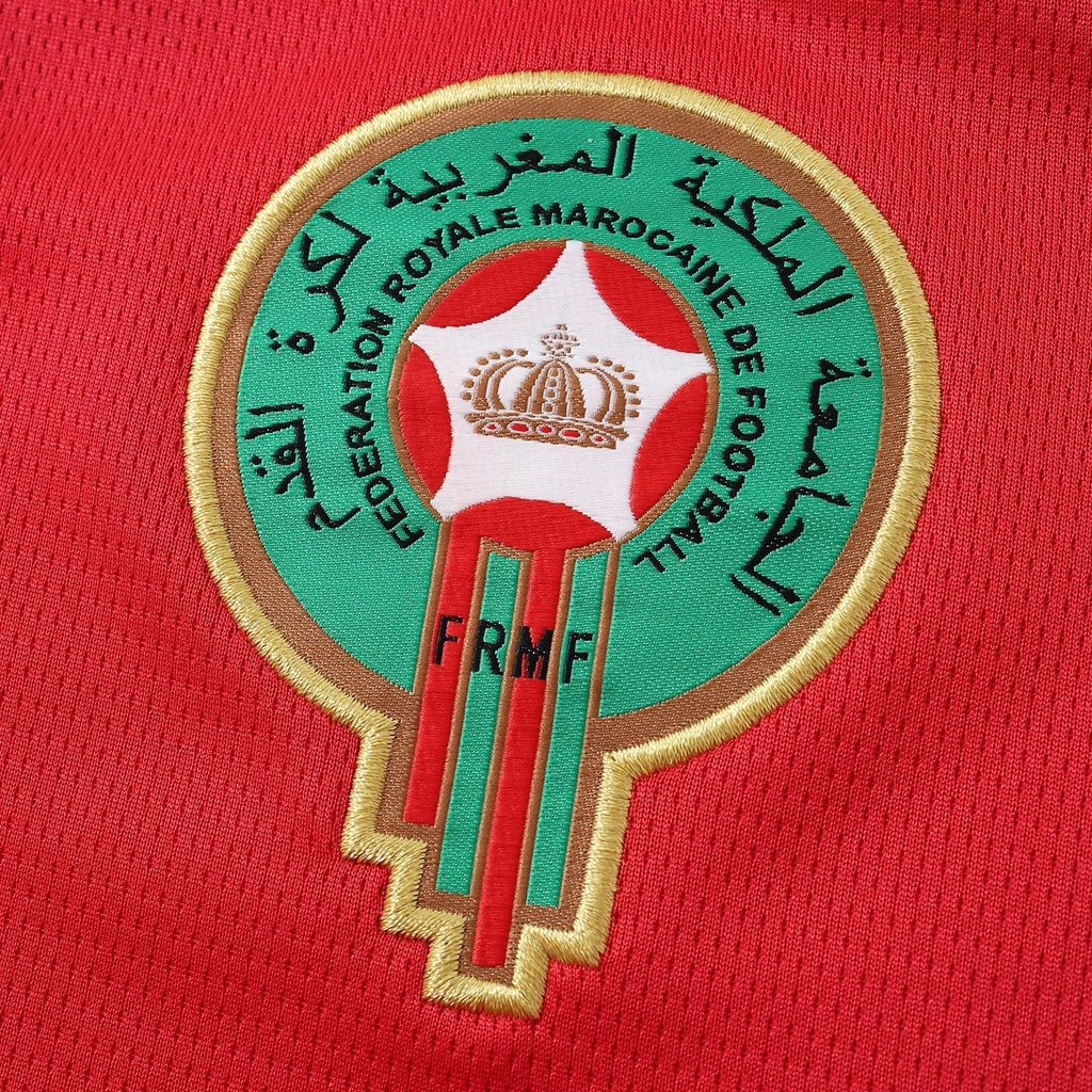 Morocco 2026 Home soccer jersey - crest detail