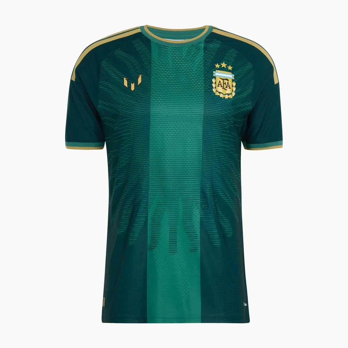 Argentina Messi 26 Green Player Version Jersey — View 2