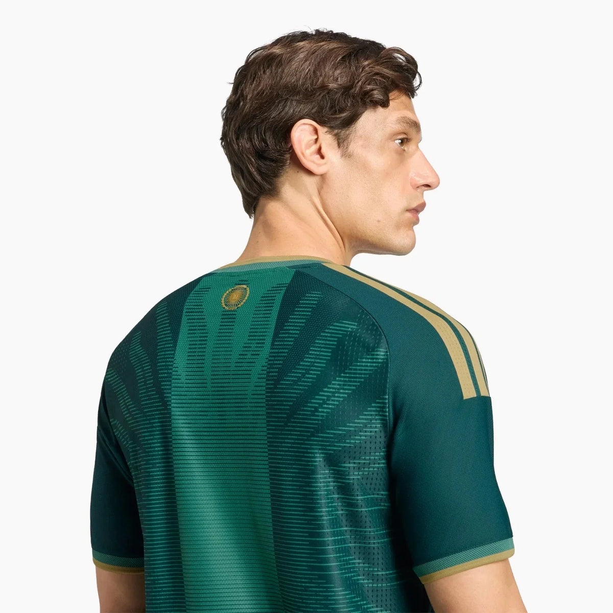 Argentina Messi 26 Green Player Version Jersey — View 5