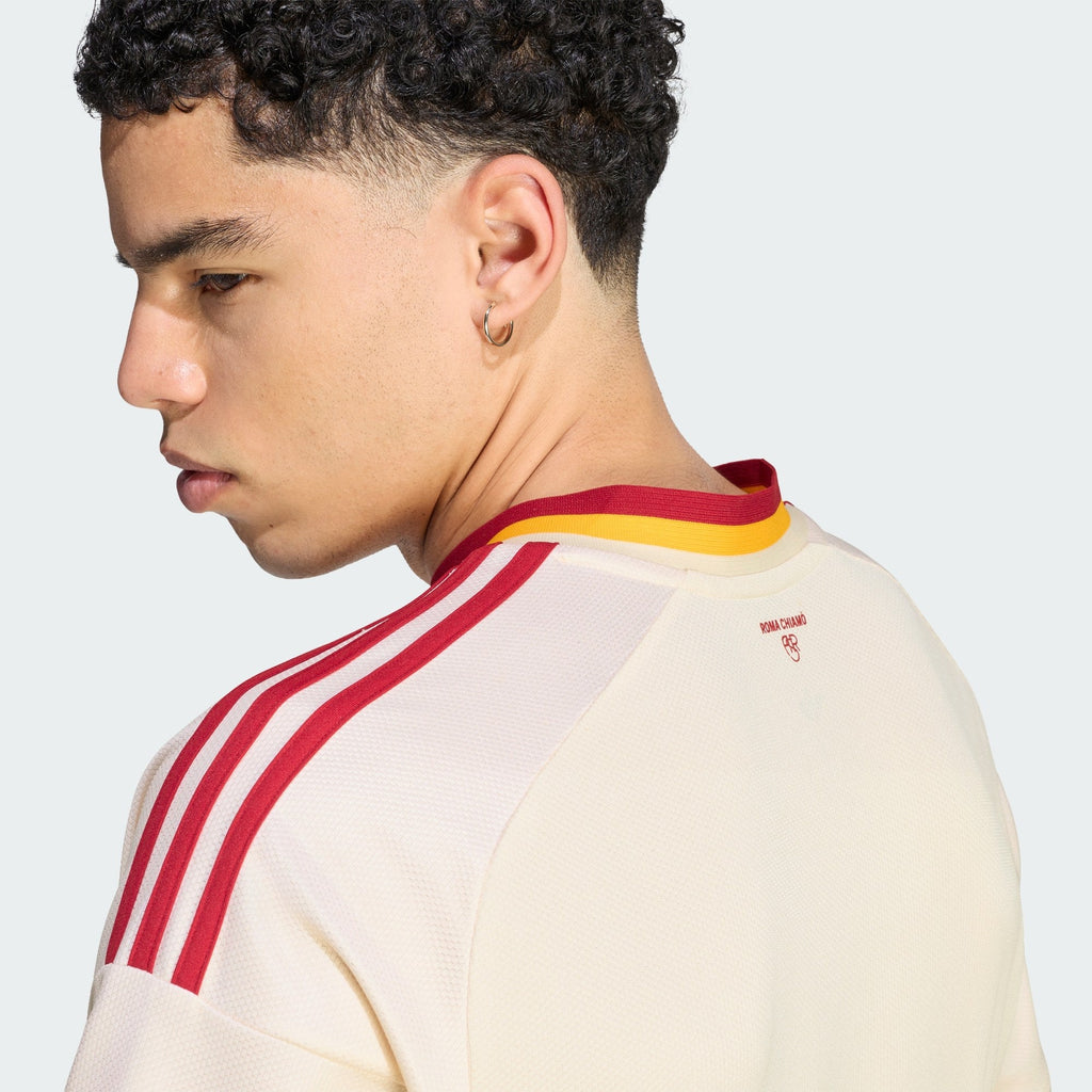 AS Roma 2026/27 Away Jersey - Rear collar detail on model