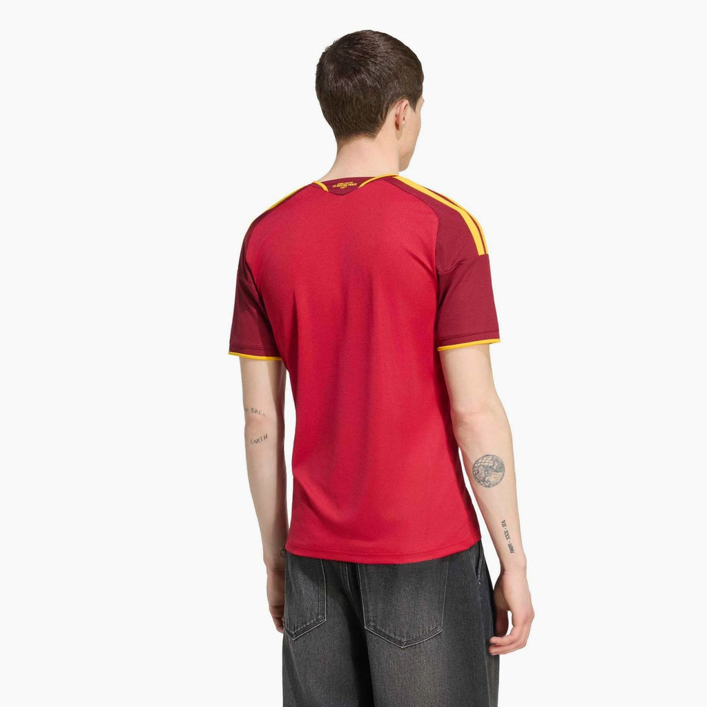 AS Roma 2026/27 Home Jersey - Model wearing the jersey, back