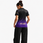 Barcelona women's away jersey — back view, matched to supplier version. AI-assisted image edit.