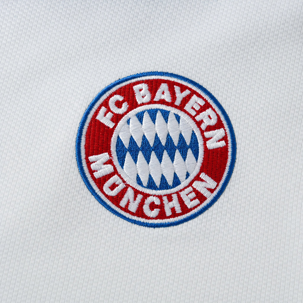 Bayern Munich 2026/27 Away Jersey — embroidered crest and fabric detail
