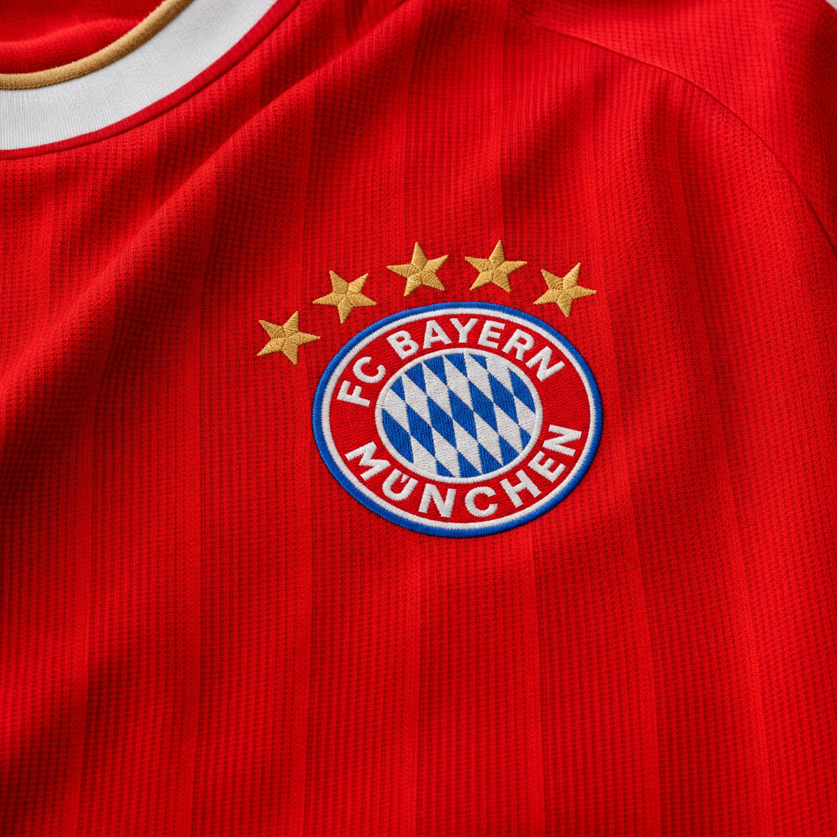 Bayern Munich 2026/27 Home Jersey — crest and fabric detail