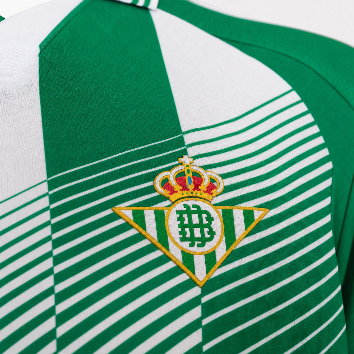 Real Betis 2026/27 Home Jersey - Crest and fabric detail