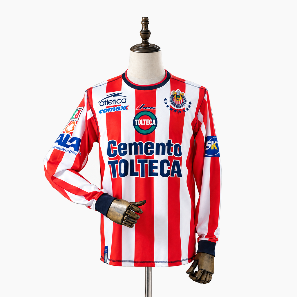 Chivas Guadalajara 2002/03 Home Long Sleeve Retro Jersey
