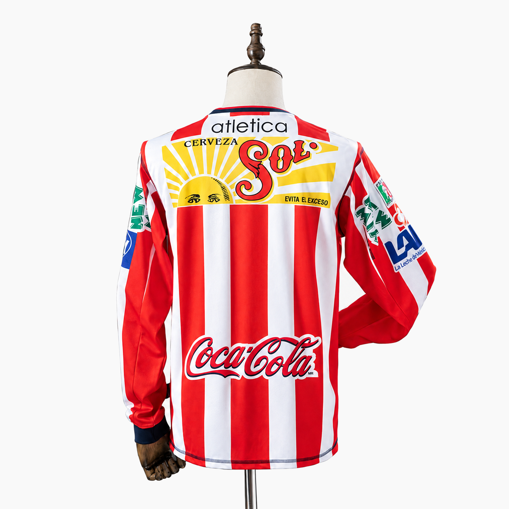 Chivas Guadalajara 2002/03 Home Long Sleeve Retro Jersey — View 2