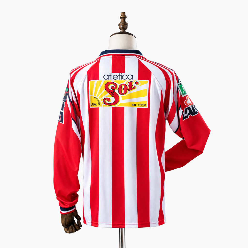 Chivas Guadalajara 1998/99 Home Long Sleeve Retro Jersey — View 2