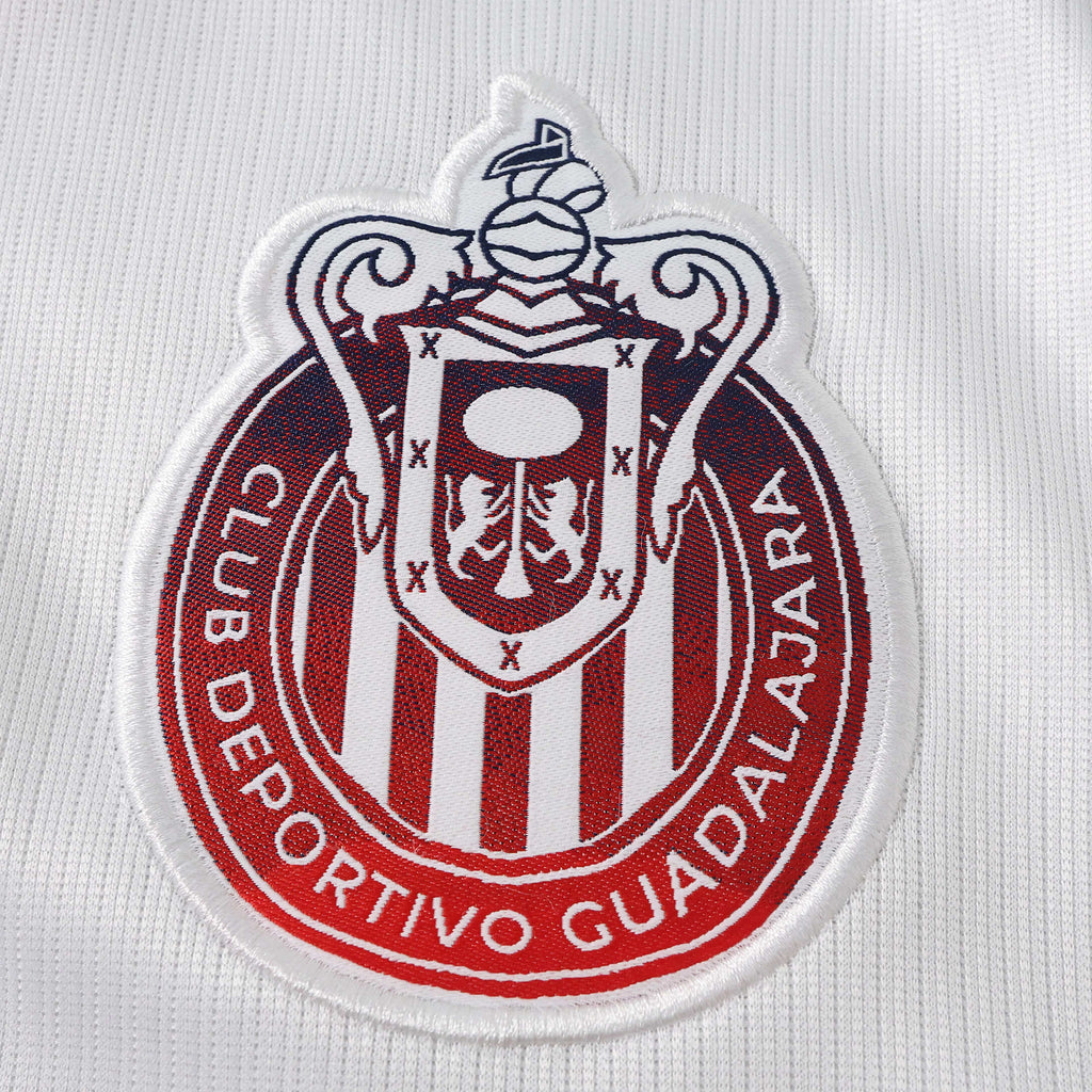 Chivas Guadalajara 2026/27 away fan long sleeve jersey - embroidered crest and white fabric detail