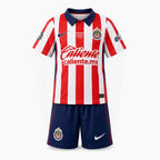Chivas Guadalajara 2026/27 Home Kids Kit — Front view