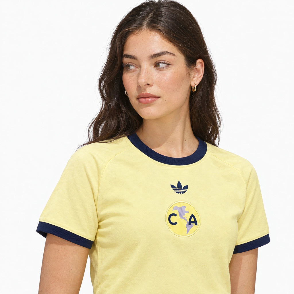 Club América 2026/27 Women's 110th Anniversary Jersey — chest crest detail