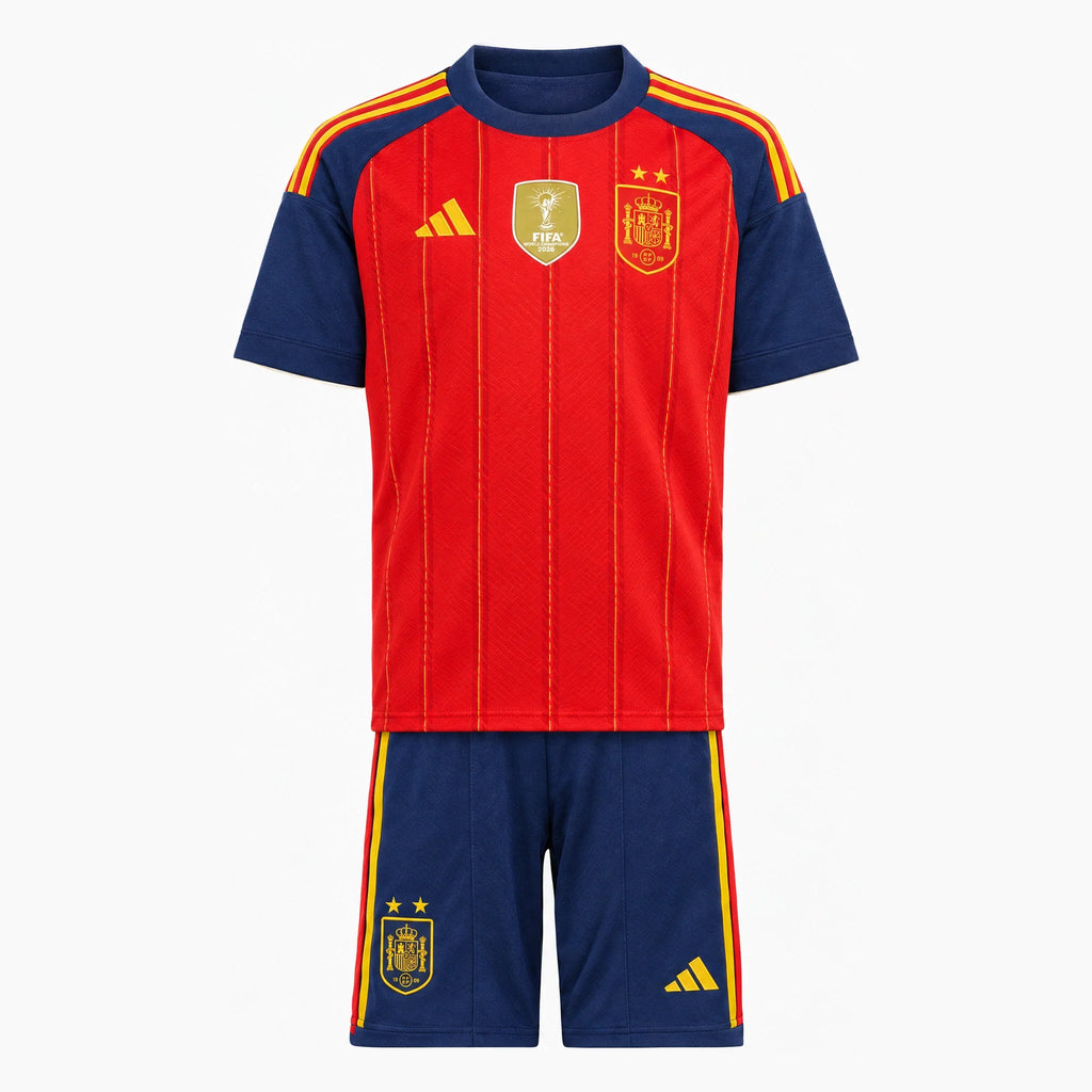 Spain 2026 World Cup Champions Kids Home Kit