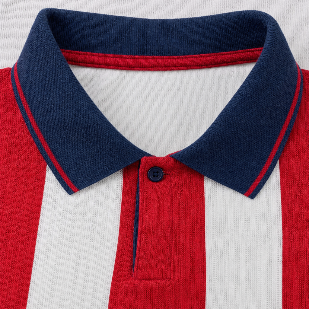Chivas Guadalajara 2026/27 home player long sleeve jersey - navy polo collar with red trim detail