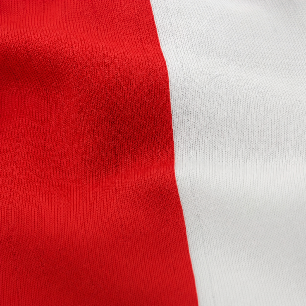 Chivas Guadalajara 2026/27 home player long sleeve jersey - red and white player fabric texture