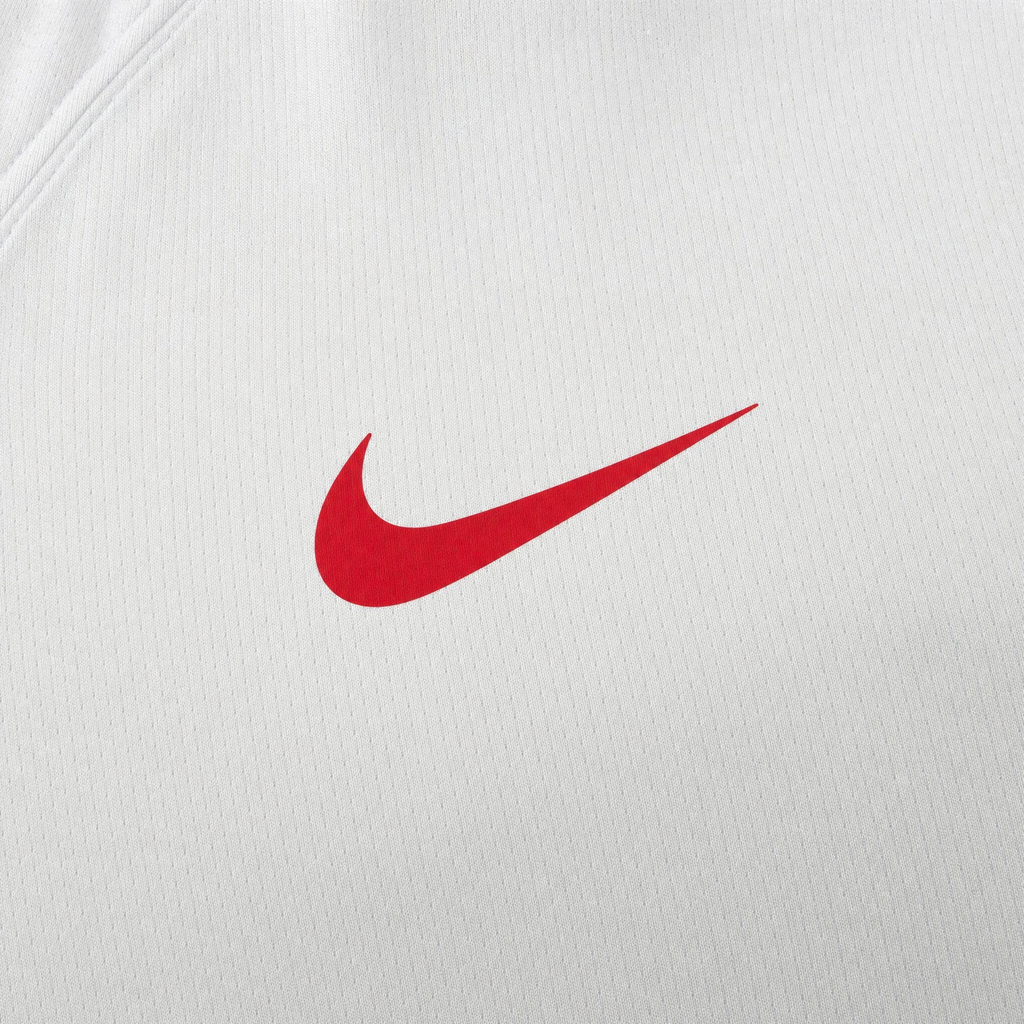 Chivas Guadalajara 2026/27 away fan long sleeve jersey - red manufacturer logo on white fabric