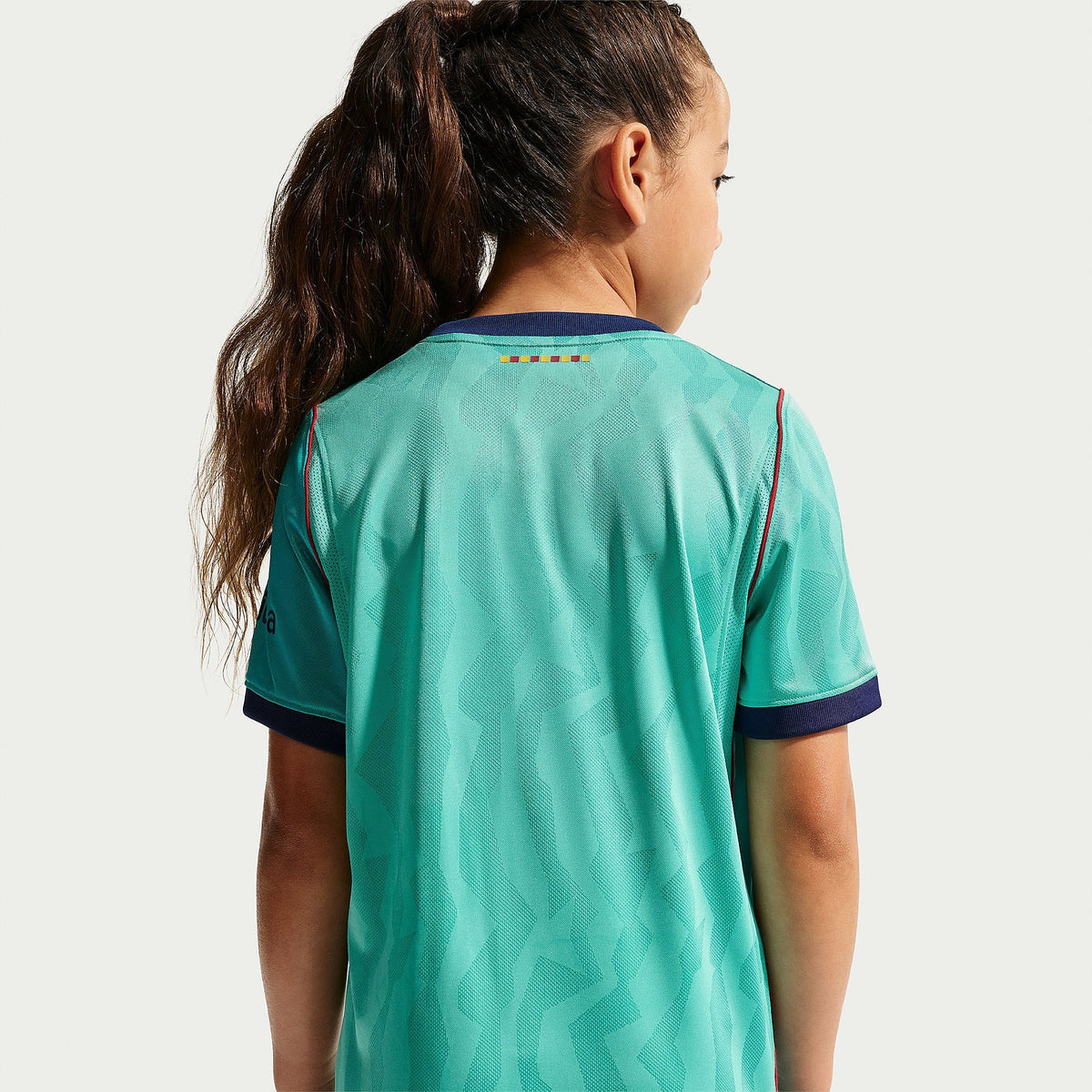 Barcelona Kids Third Kit 2026/27 - back view on young model