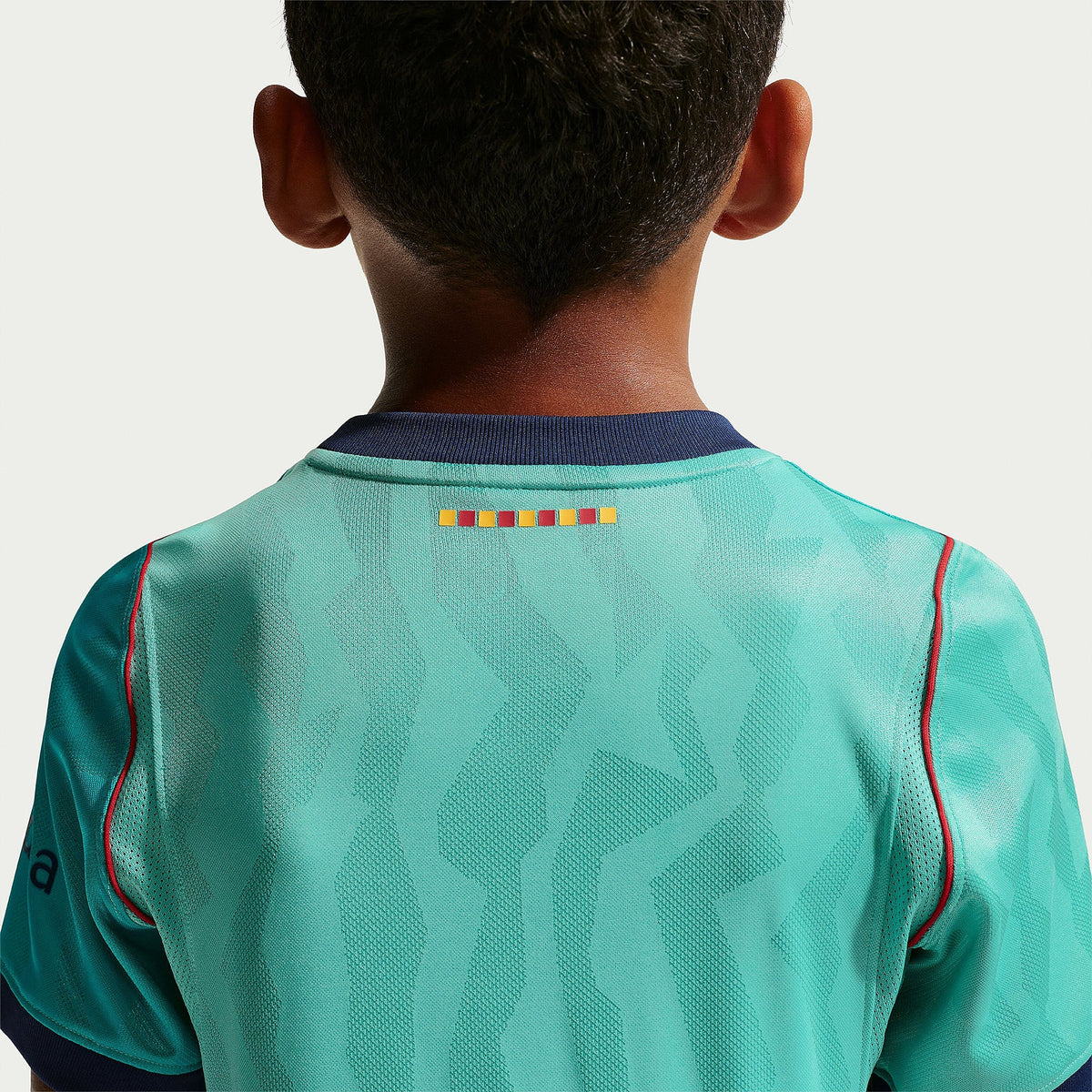 Barcelona Kids Third Kit 2026/27 - back neckline detail