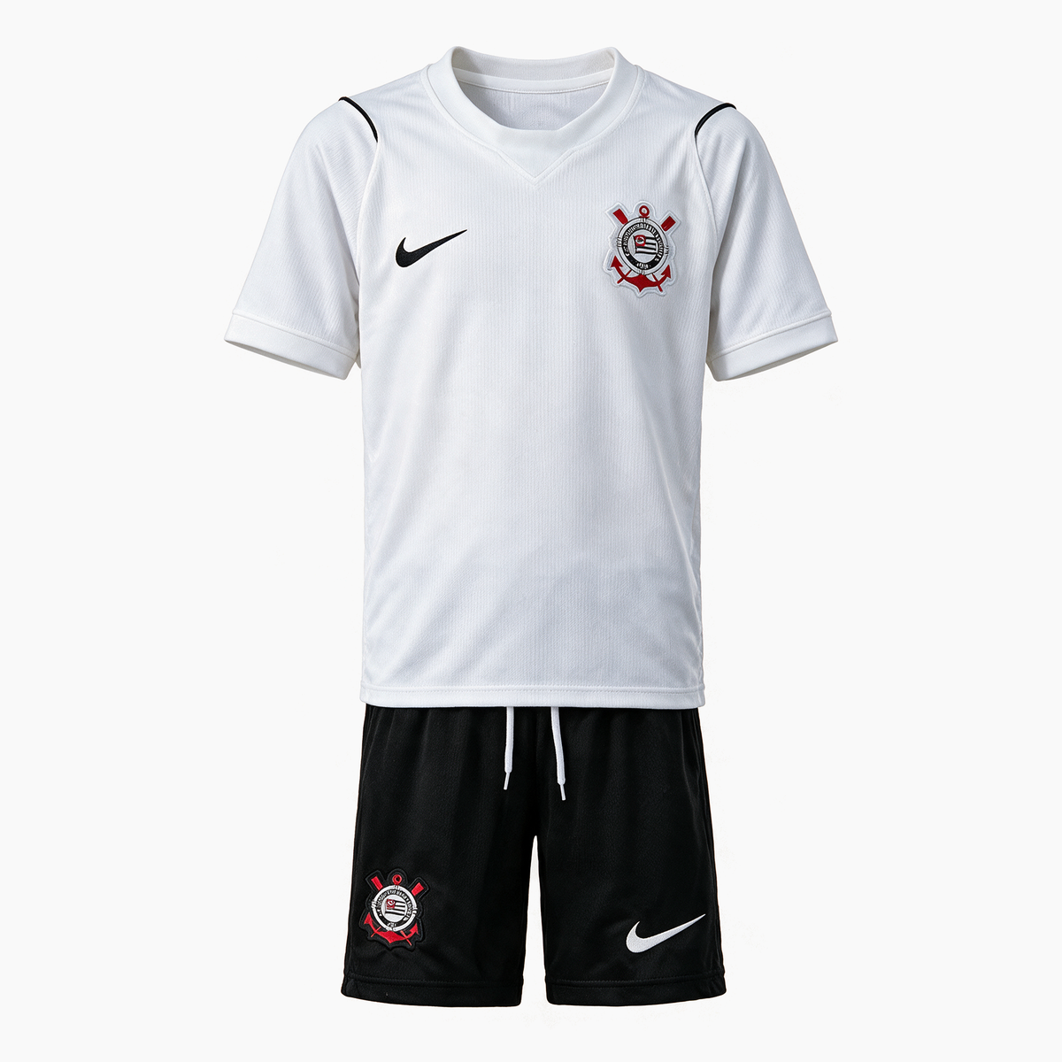 Corinthians 2026/27 Home Kids Kit - shirt and shorts, front view