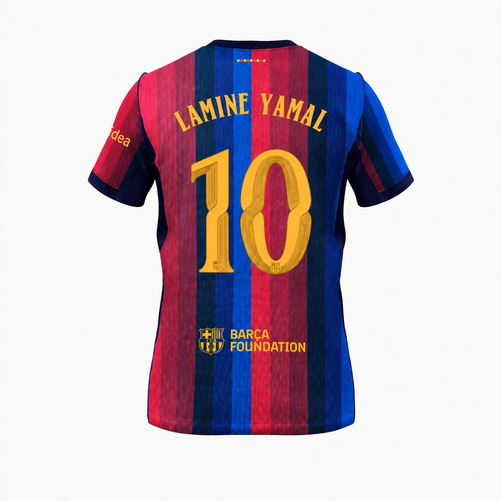 Barcelona 26/27 Home Player Jersey — Lamine Yamal 10 — View 2