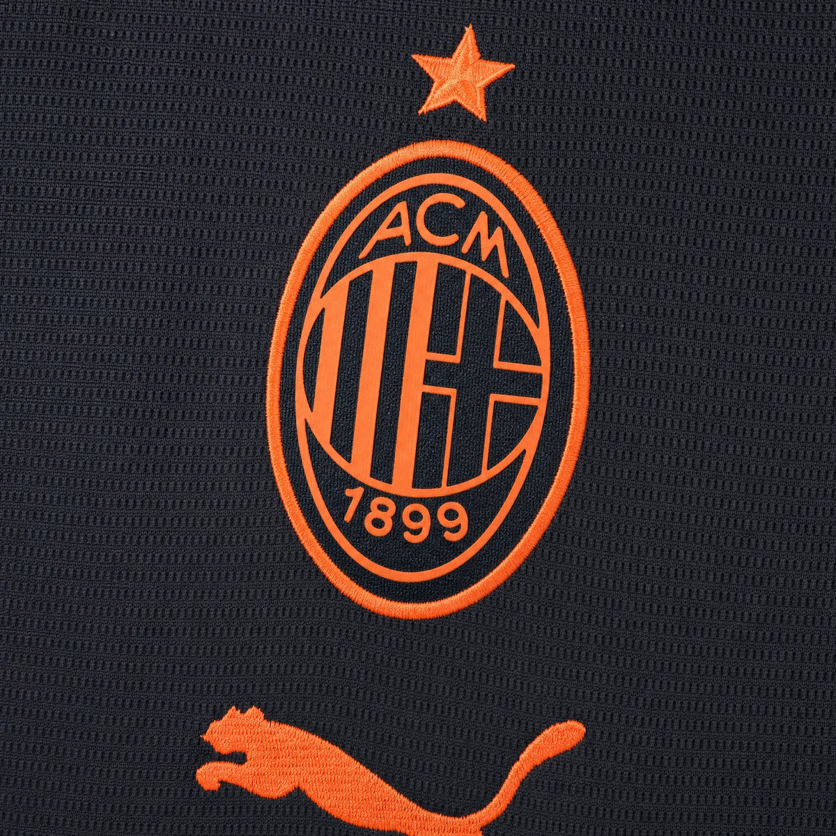 AC Milan 2026/27 Third Jersey — crest and fabric detail