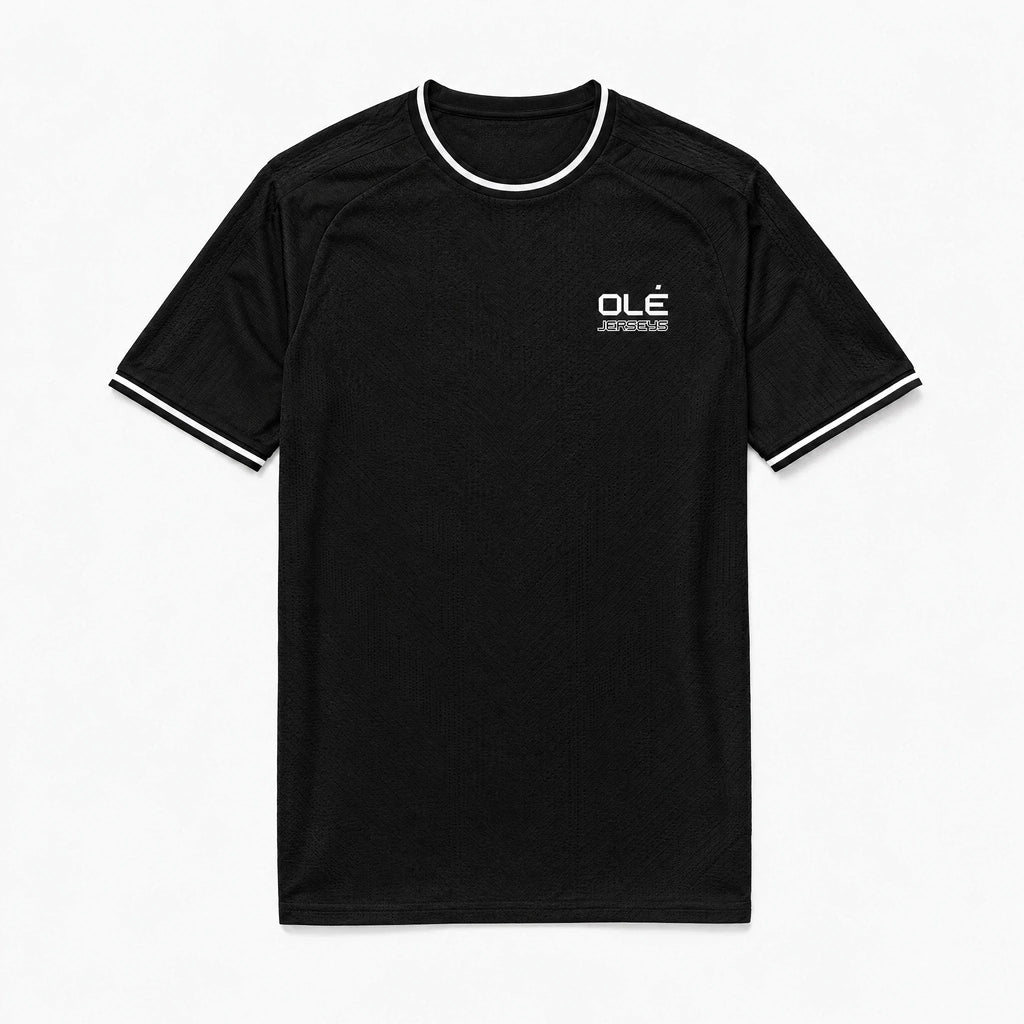 Olé Player Jersey — Black — worn view