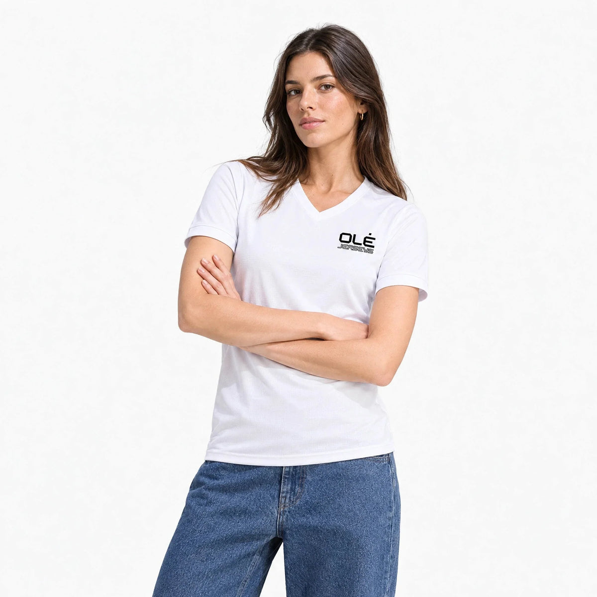 Olé Women's Jersey — White — front
