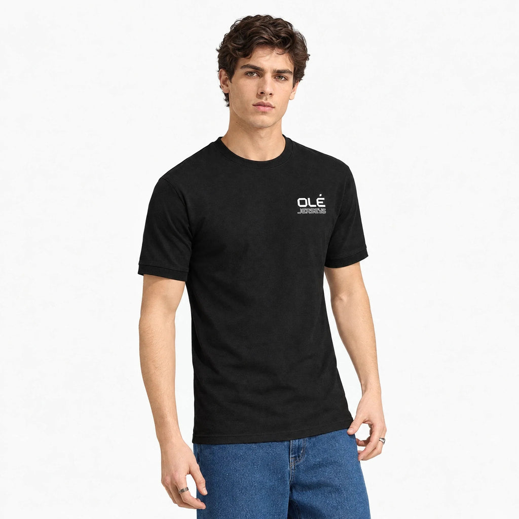 Olé Core Jersey — Black — worn view