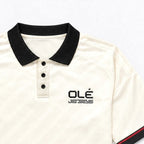 Olé Heritage Jersey — Cream — logo detail