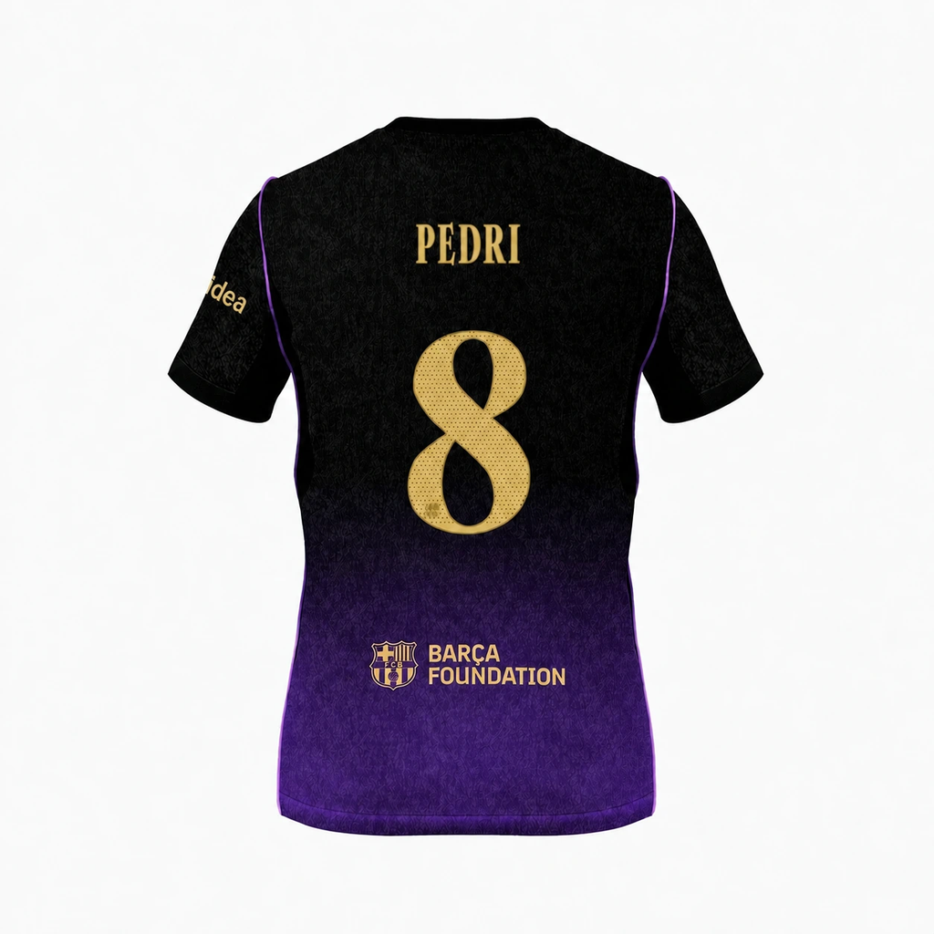 Barcelona 26/27 Away Player Jersey — Pedri 8 — View 2