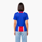 Paris Saint-Germain 2026/27 Home Women's Jersey — back view on model, AI-assisted image edit