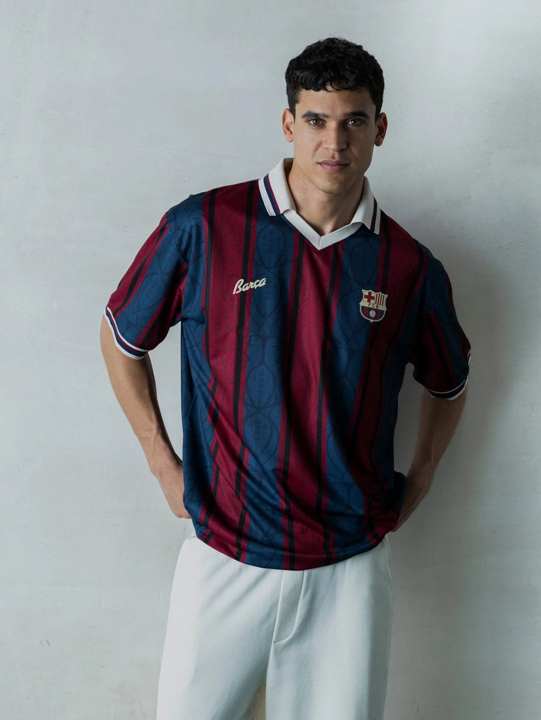 FC Barcelona official retro editorial portrait