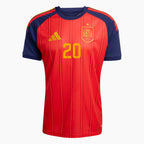Spain 2026 World Cup Home Jersey — Pedri 20 — View 2