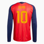 Spain 2026 World Cup Home Long Sleeve Jersey — Dani Olmo 10