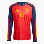 Spain 2026 World Cup Home Long Sleeve Jersey — Dani Olmo 10 — View 2