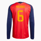 Spain 2026 World Cup Home Long Sleeve Jersey — Merino 6