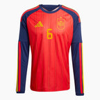 Spain 2026 World Cup Home Long Sleeve Jersey — Merino 6 — View 2