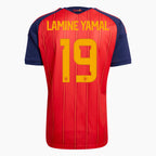 Spain 2026 World Cup Home Player Jersey — Lamine Yamal 19